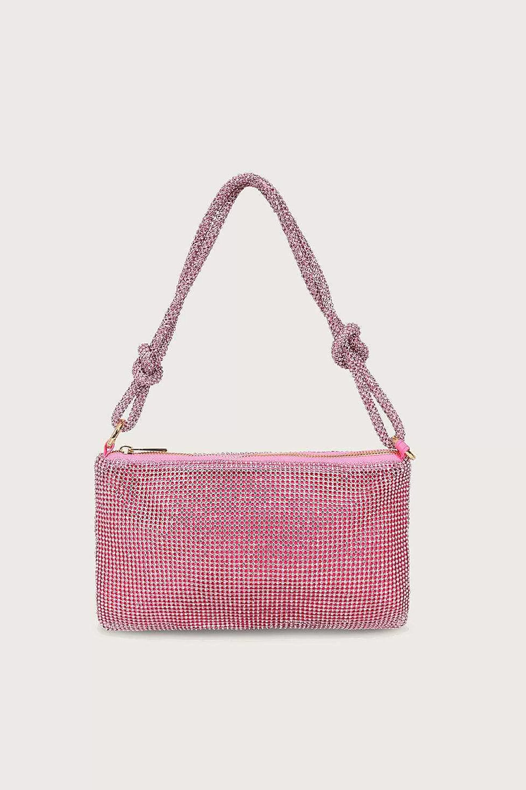 Lavish Alice Clutch Bags<Dina Rhinestone Mini Shoulder Bag In Pink