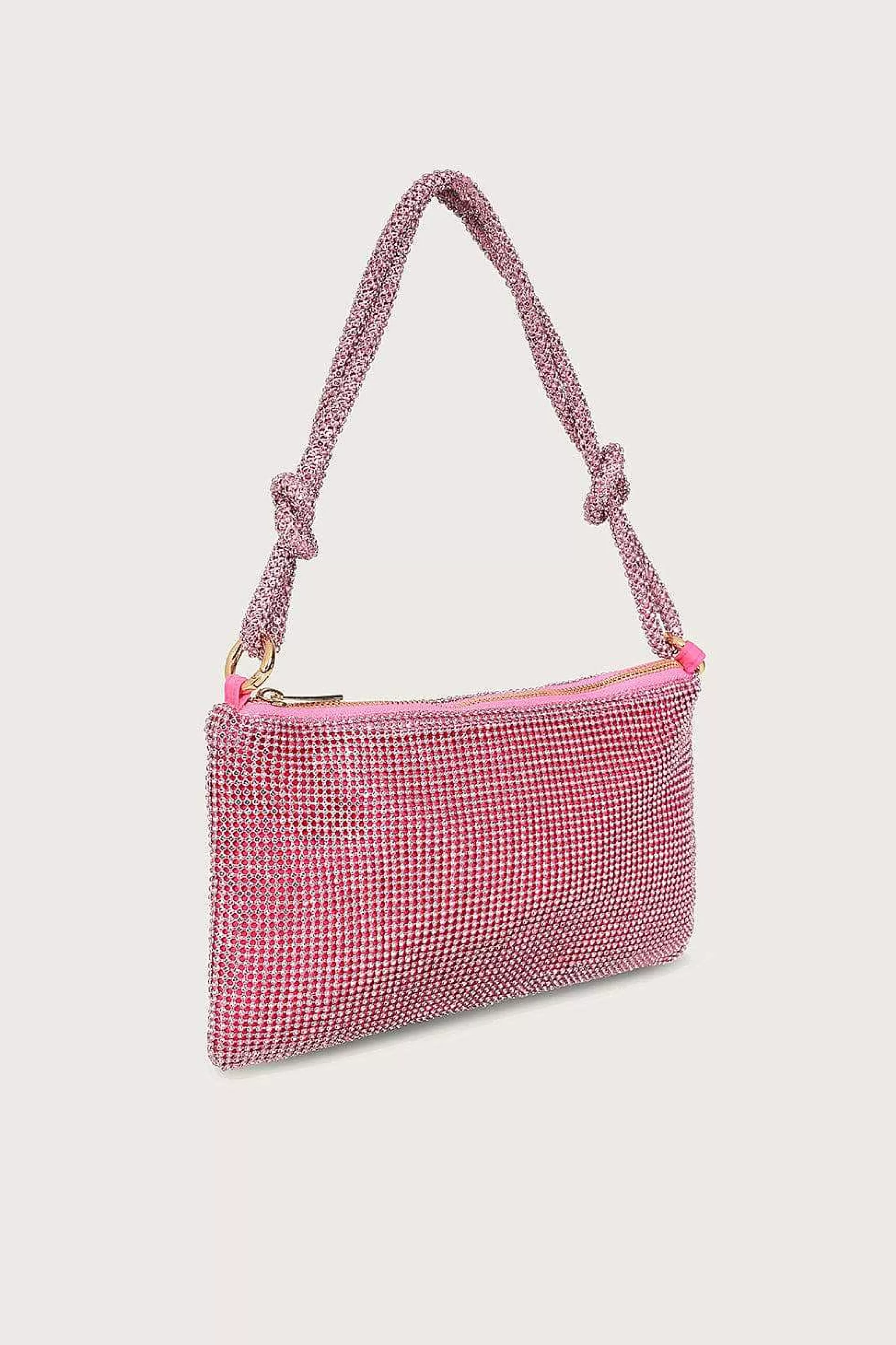 Lavish Alice Clutch Bags<Dina Rhinestone Mini Shoulder Bag In Pink