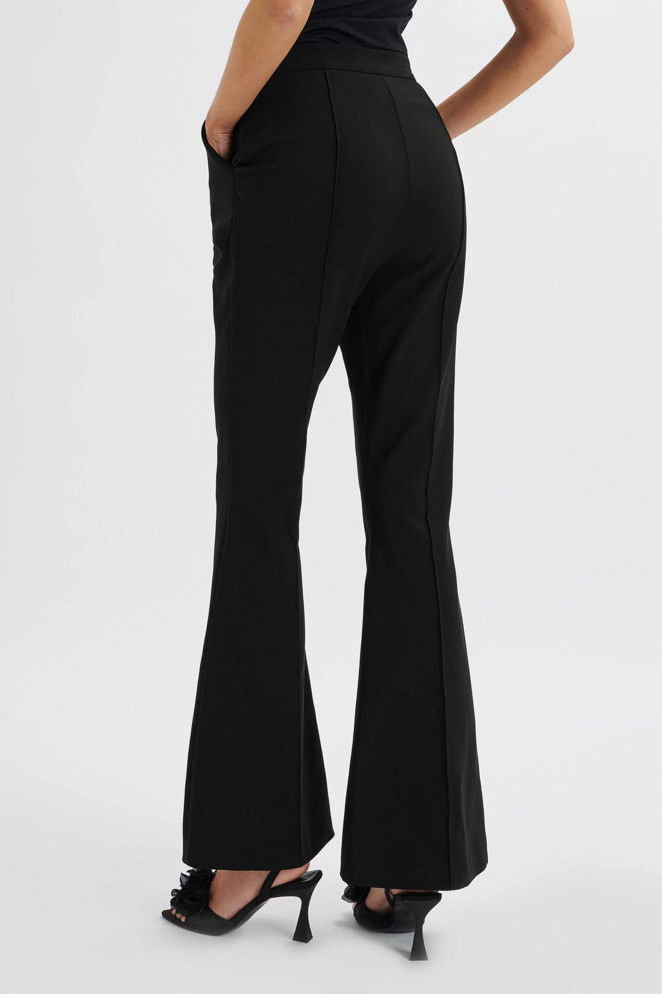 Lavish Alice Suiting<Emelie Fit & Flare Tailored Trouser In Black