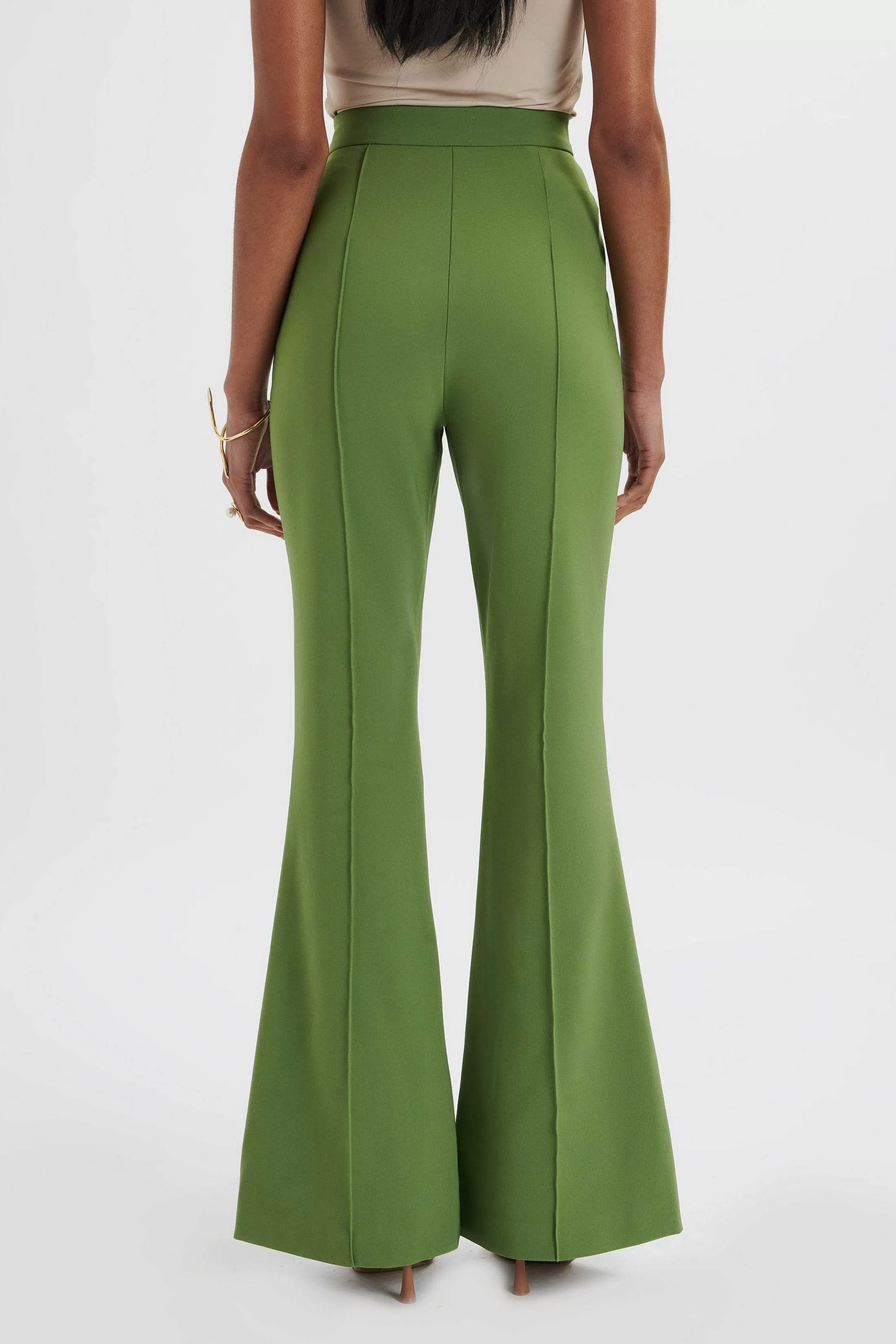 Lavish Alice Suiting<Emelie Fit & Flare Tailored Trouser In Green